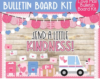 Postal Truck - Special Delivery - Valentines - February Bulletin Board Kit