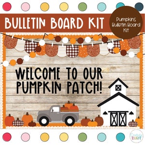 Pumpkins at the Barn - Fall - Thanksgiving - Bulletin Board Kit