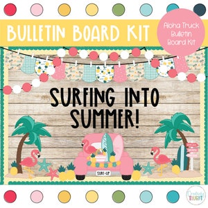 Aloha Truck - Hawaiian Summer Truck - Summer Bulletin Board Kit