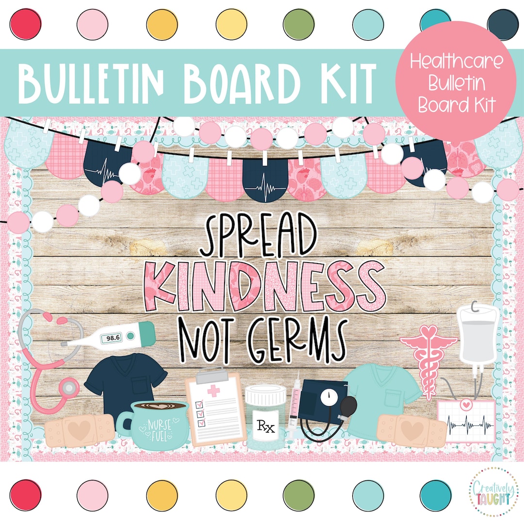 Healthcare Bulletin Board Kit: Nurse Office Decor (digital Download) - Etsy