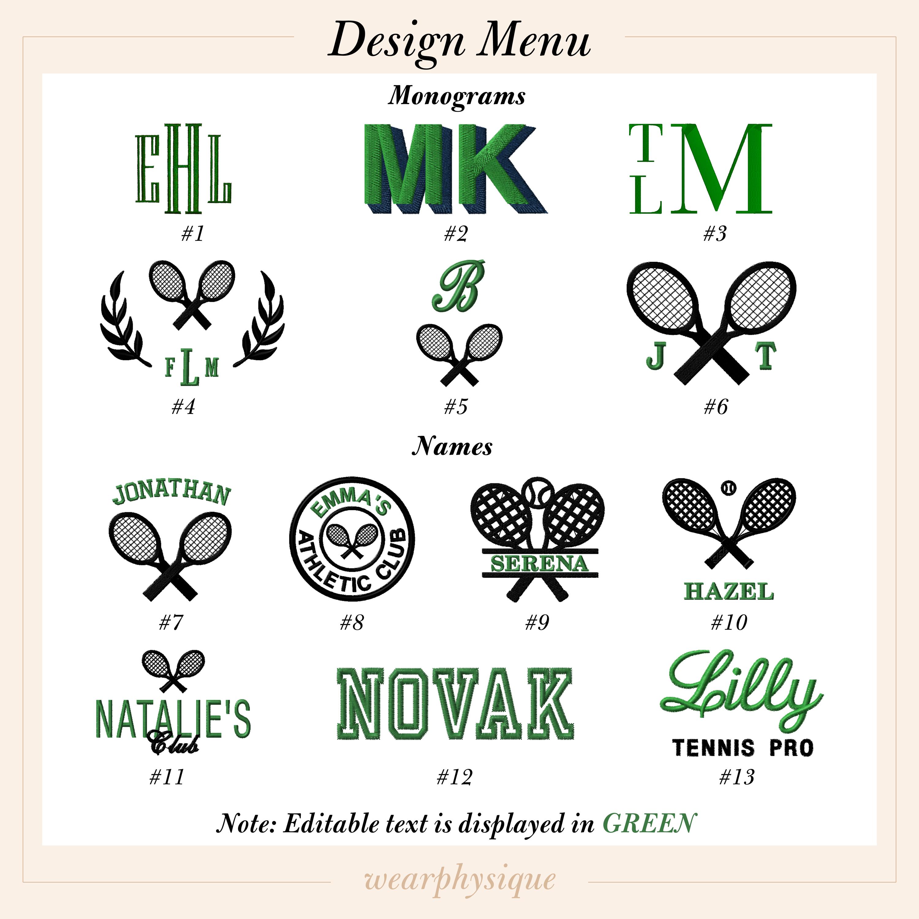Personalized Tennis Tote, Custom Monogram Duffel, Tennis Gear Organizer, Embroidered Travel Bag, Gifts for Tennis Lovers, Paddle Tennis Bag