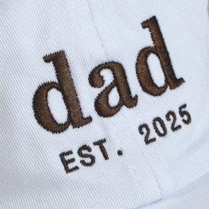 Father's Day Hat • Custom Embroidered Gift • Personalized Date and Name ...