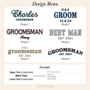 Custom Embroidered Groomsmen Hat, Corduroy Groom Ballcap, Father of the Bride Cap, Best Man Hat, Gift for Him, Wedding & Bachelor Party Hats image 8