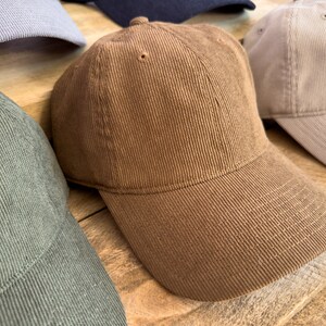 Custom Embroidered Groomsmen Hat, Corduroy Groom Ballcap, Father of the Bride Cap, Best Man Hat, Gift for Him, Wedding & Bachelor Party Hats image 7