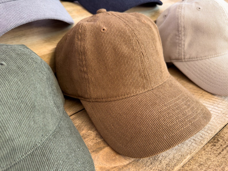 Custom Embroidered Groomsmen Hat, Corduroy Groom Ballcap, Father of the Bride Cap, Best Man Hat, Gift for Him, Wedding & Bachelor Party Hats image 7