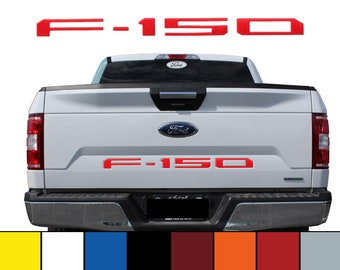 Ford F150 2022 Tailgate Insert Letters On Red Color
