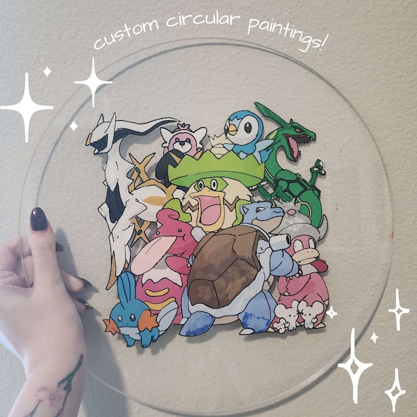 Custom Circular Plexiglass Paintings!