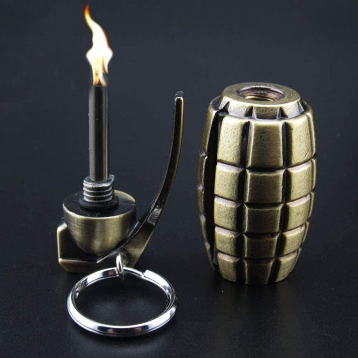 Permanent Match Keychain Fire Starter Flint Permanent Metal Etsy