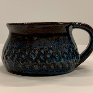 Hand-Carved Midnight Mug | 6oz Mug