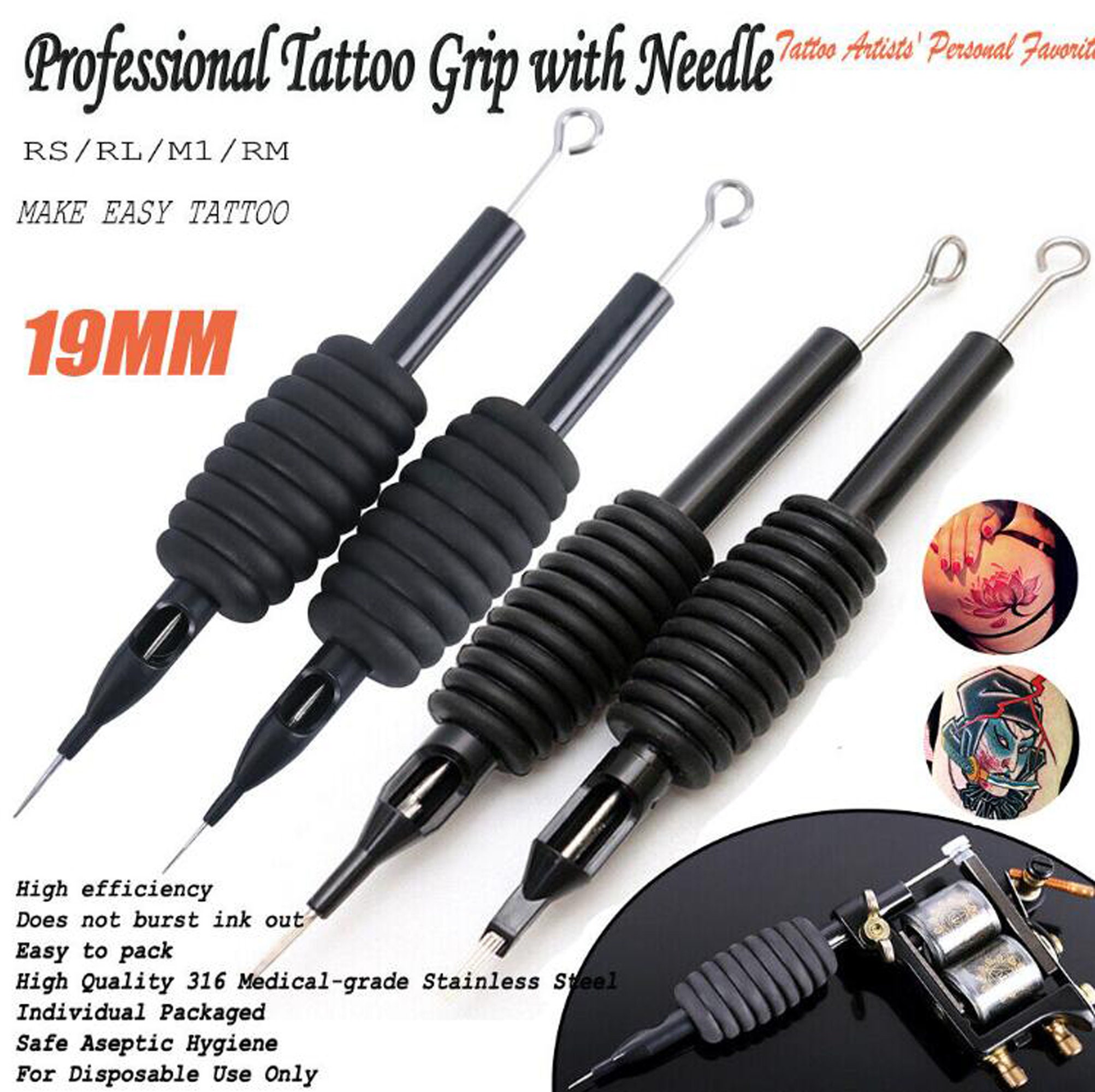 TATTOO Needles - High Precision Professional Quality RL / RS / F / M1 / RM  / M2