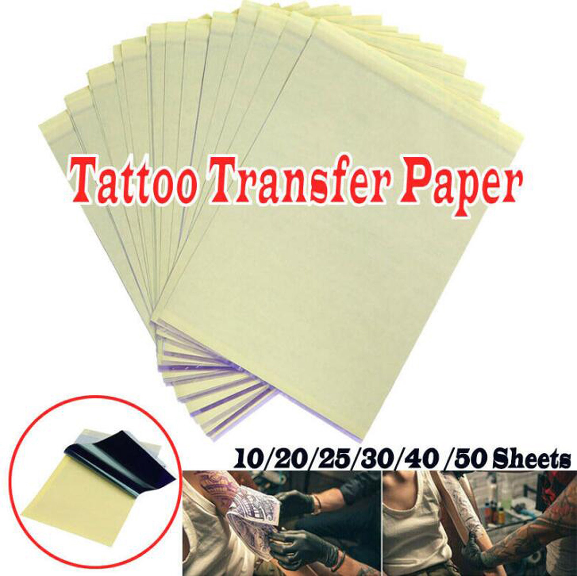 Tattoo Transfer Paper Stencil Carbon Thermal Tracing Hectograph Supplies  Sheets