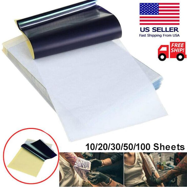 Tattoo Transfer Paper Stencil Carbon Thermal Tracing Hectograph Supplies Sheets