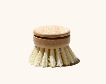 2PCS Bamboo Dish Brush Replacement Head | Plastic Free | Eco Friendly | Compostable | Agave Fiber