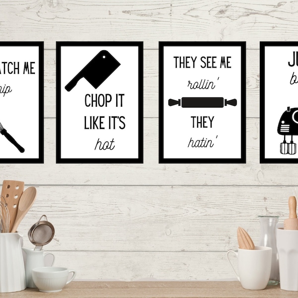 Kitchen Pun Printables-Funny Kitchen Decor