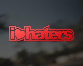 Haters Decal Etsy