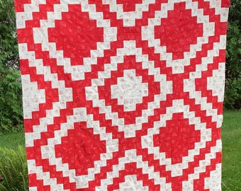 PDF Quilt Pattern, Traditional Pieced Quilt Pattern, Confident Beginner Quilt Pattern, Traditional Quilt, Table Square, Multisize pattern