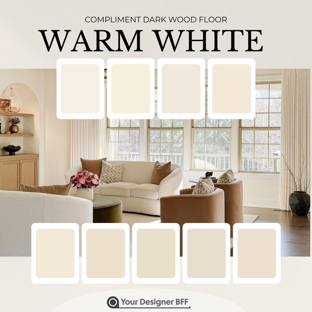 Warm White Sherwin-williams Colors That Compliment Dark Wood