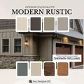 Modern Rustic Exterior Sherwin Williams Paint Palette: Warm and Contemporary