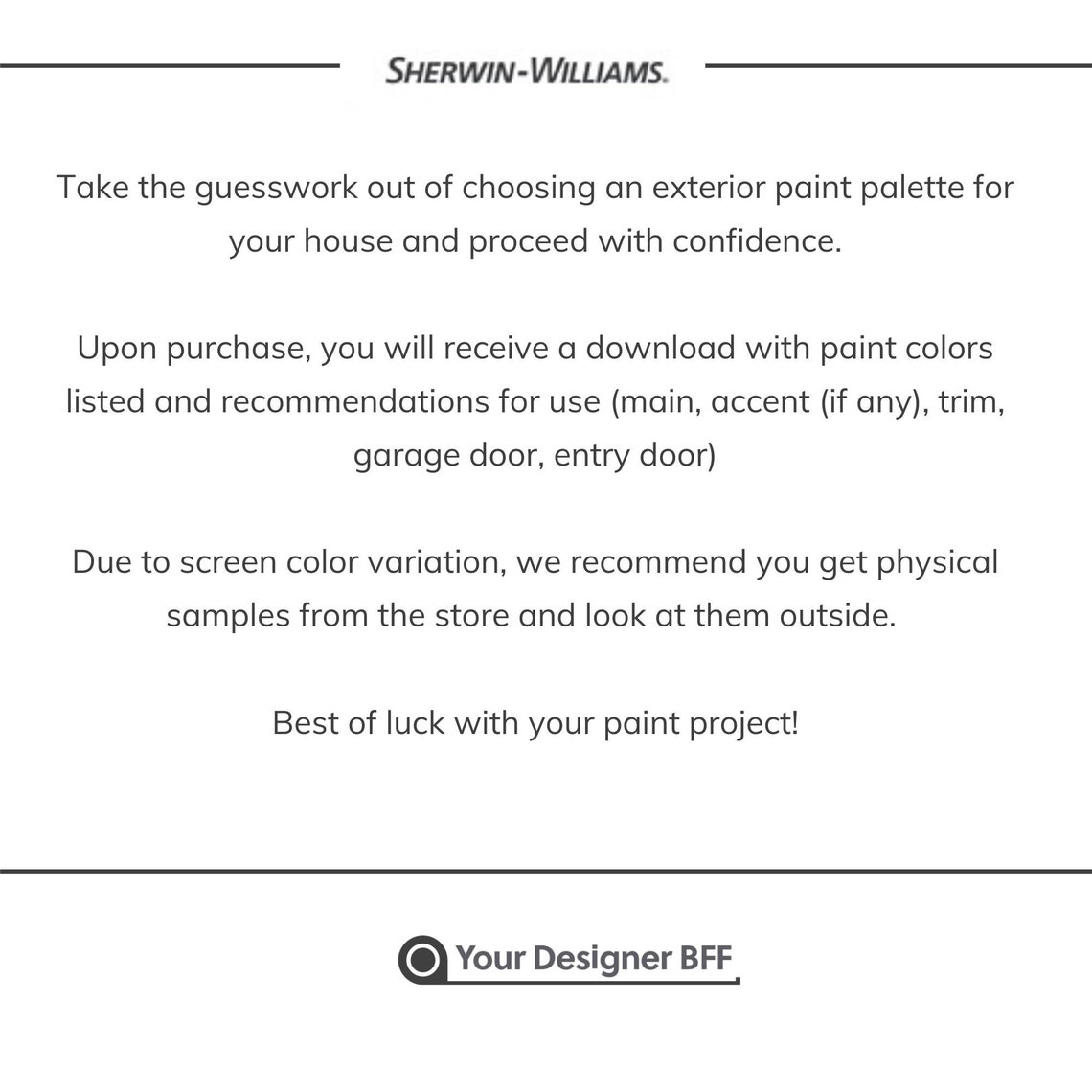 Sherwin Williams Exterior Paint Scheme Consultation Expertly Crafted