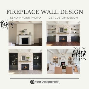 Custom 3D Fireplace Wall Designs (Custom Design Request)