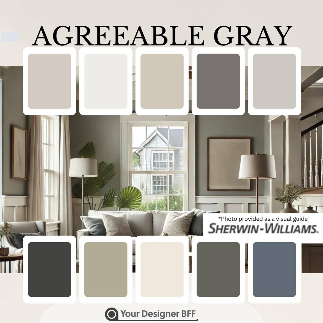 SW 7029 Agreeable Gray Paint Palette | Sherwin-williams Neutral Color ...