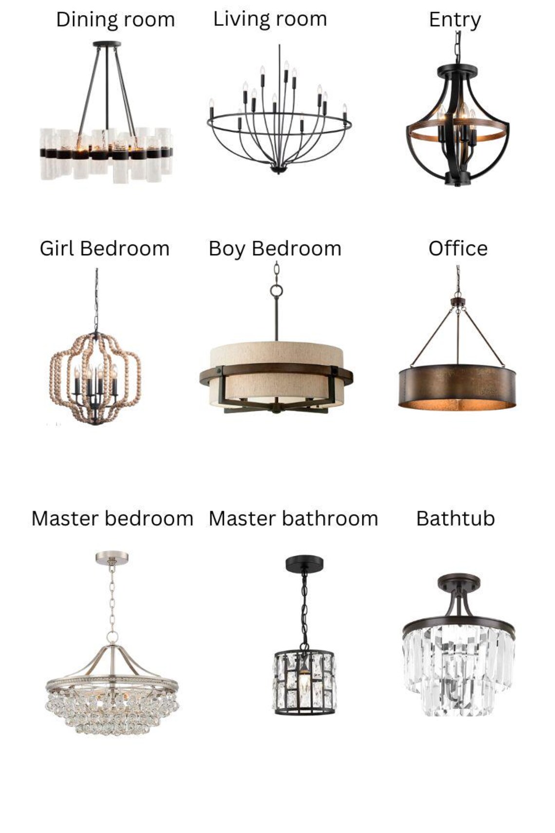 Whole House Lighting Plan – Interior Light Fixture Quote Request ...
