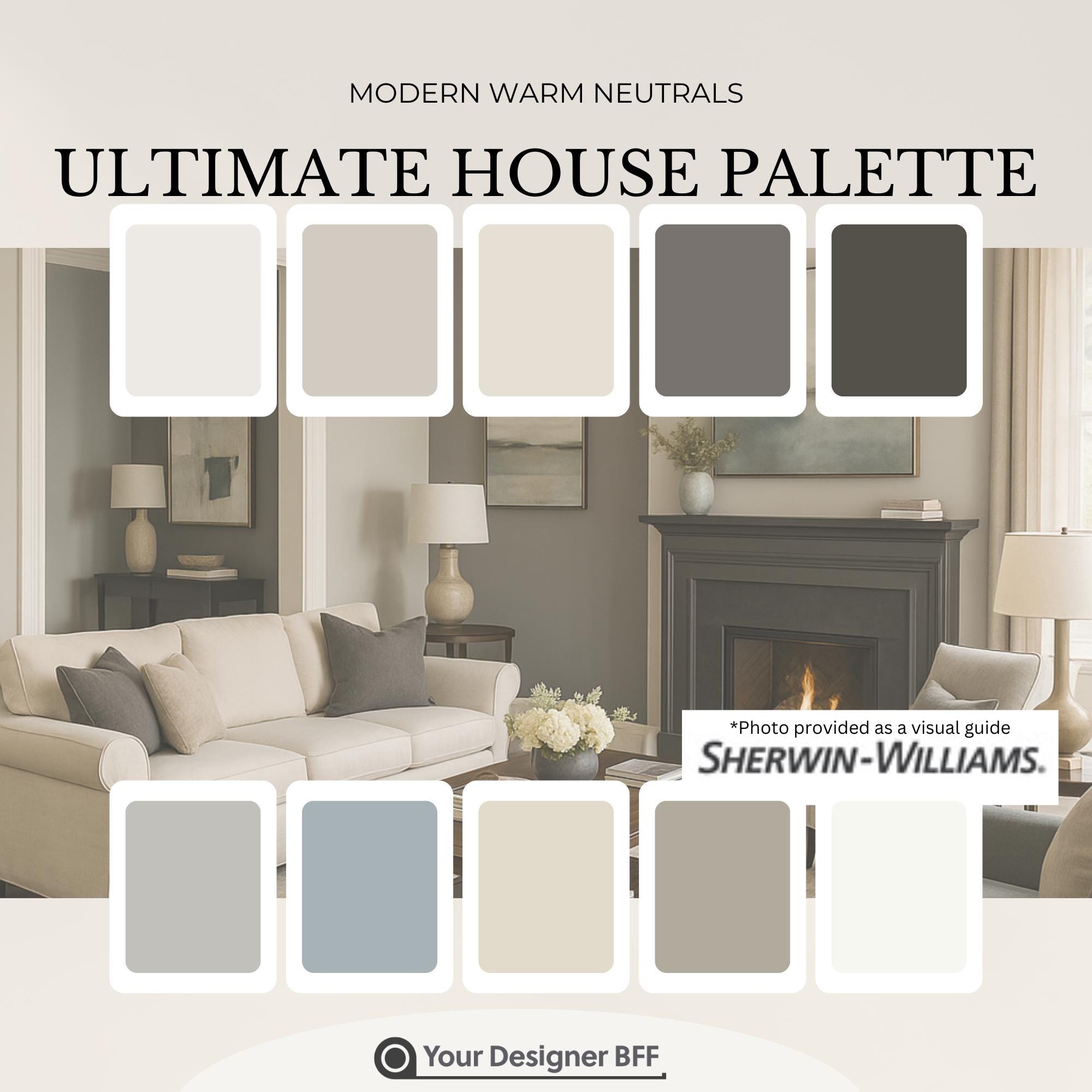 The Ultimate Modern Warm Neutral Sherwin-williams Whole House Paint ...