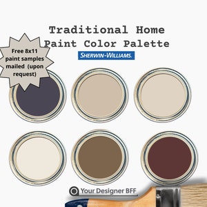 Tricorn Black Sherwin-Williams Whole House Paint Palette – Bold Modern Neutrals for Walls, Trim & Accents (Digital PDF)