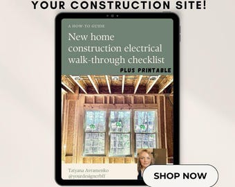 New Home Electrical Walk-Through Checklist – Printable Construction Planning Guide (PDF Download)