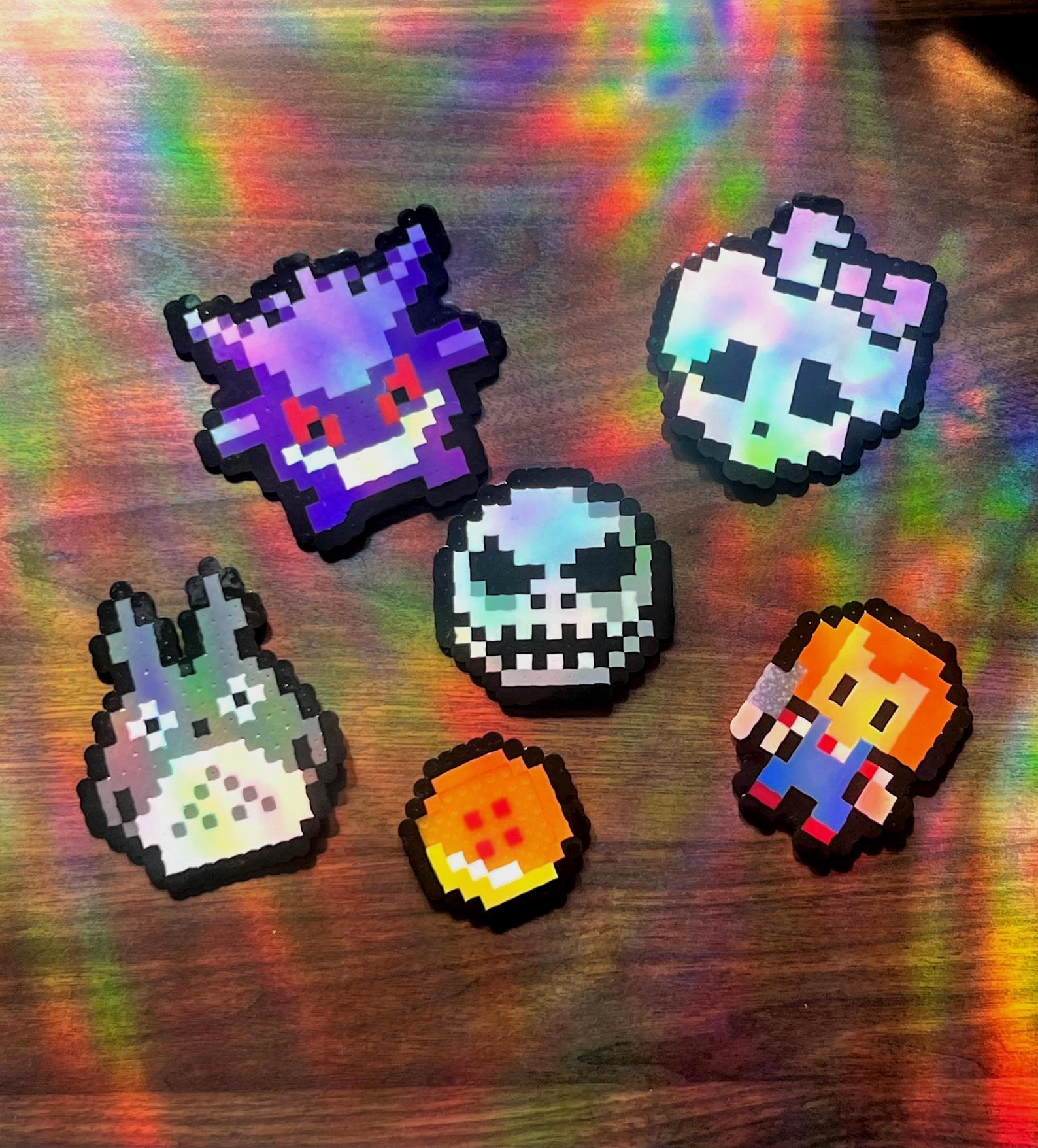 Shiney Textured Perler Badge Holders - Etsy