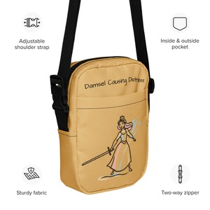 Bolso bandolera utilitario Bag Damsel Causing Distress: un bolso elegante, duradero y ligero para uso diario para mujer.