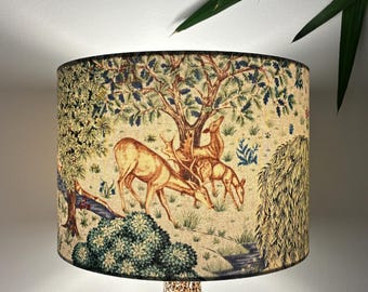 William Morris The Brook Lampshade Natural Handmade Table or Ceiling Lamp