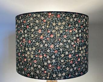 William Morris Clover Lampshade, Green Floral Lampshade for Table Lamps or Ceiling Pendant