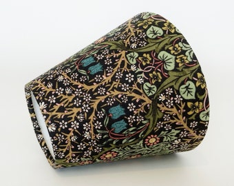 William Morris Blackthorn Candle Clip Lampshade, Clip on Lampshade