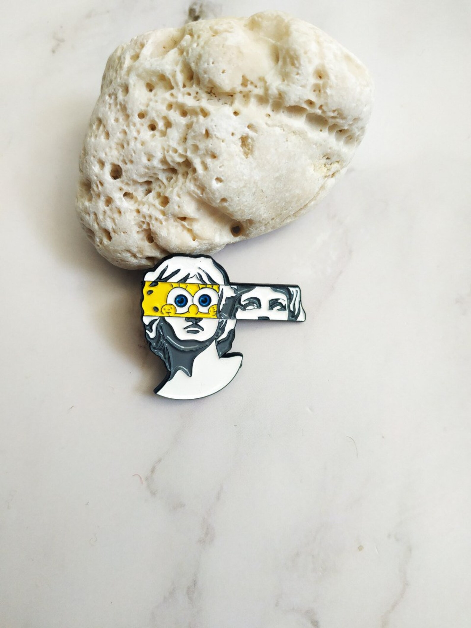 Greek Sculpture Bubble Gum Art Enamel Pin High Quality Pins Etsy
