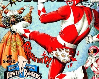 Cracked Mighty Moron Power Rangers Comic Book