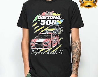 NASCAR Vintage Daytona 500 Shirt Racing Mens Graphic T-Shirt
