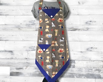 Dog Lover Apron, Cute Dog Apron, Handmade Pet Apron, Dog Print Apron, Animal Lover Gift, Custom Dog Apron, Unique Gift For Dog Moms