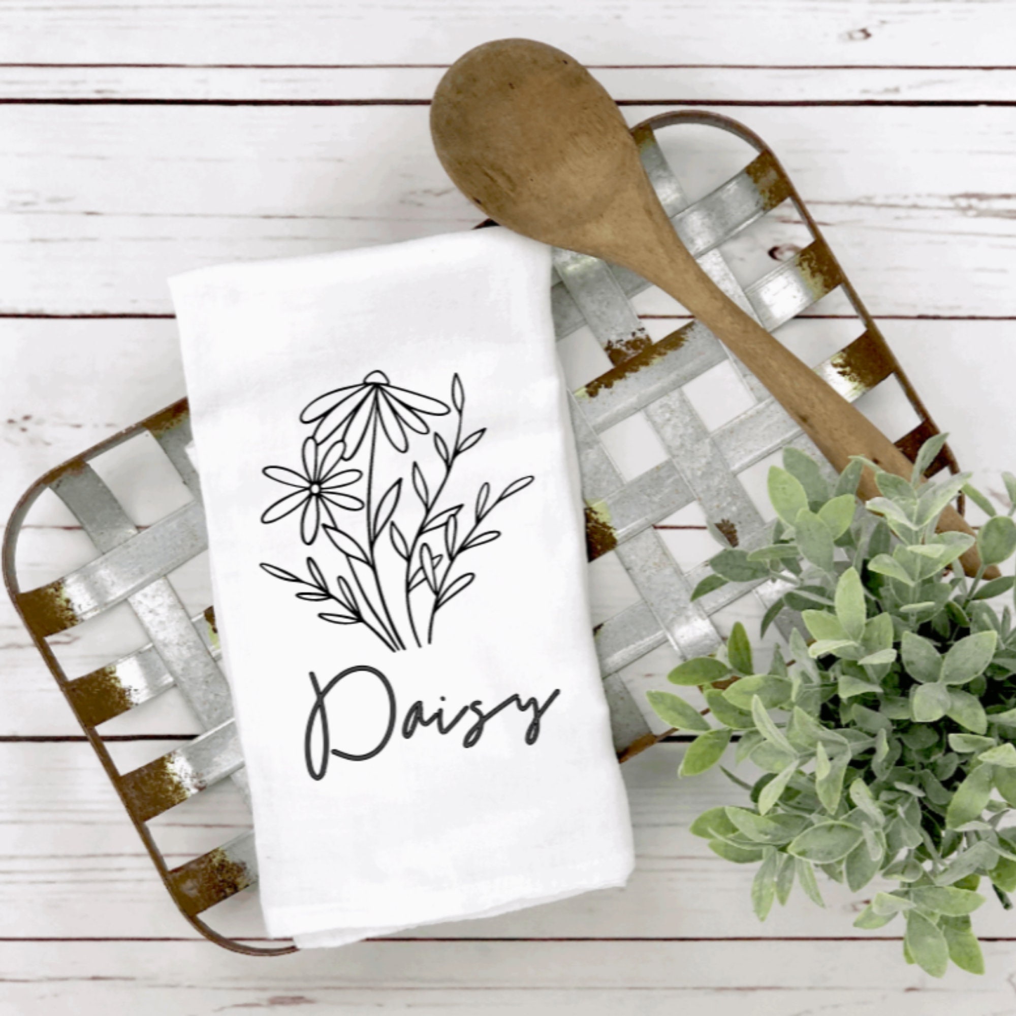 6pcs Daisy Kitchen Dishcloth, Daisy Summer Kitchen Towel, Drying Baking  Cooking Cloth, Daisy Floral Seasonal Kitchen Decor, 45.72x71.12cm