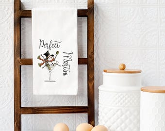 Martini Bar Decor, Cocktail Towels, Martini Kitchen Decor, Martini Kitchen Towel, Martini Holiday Decor, Funny Martini Gift for Him