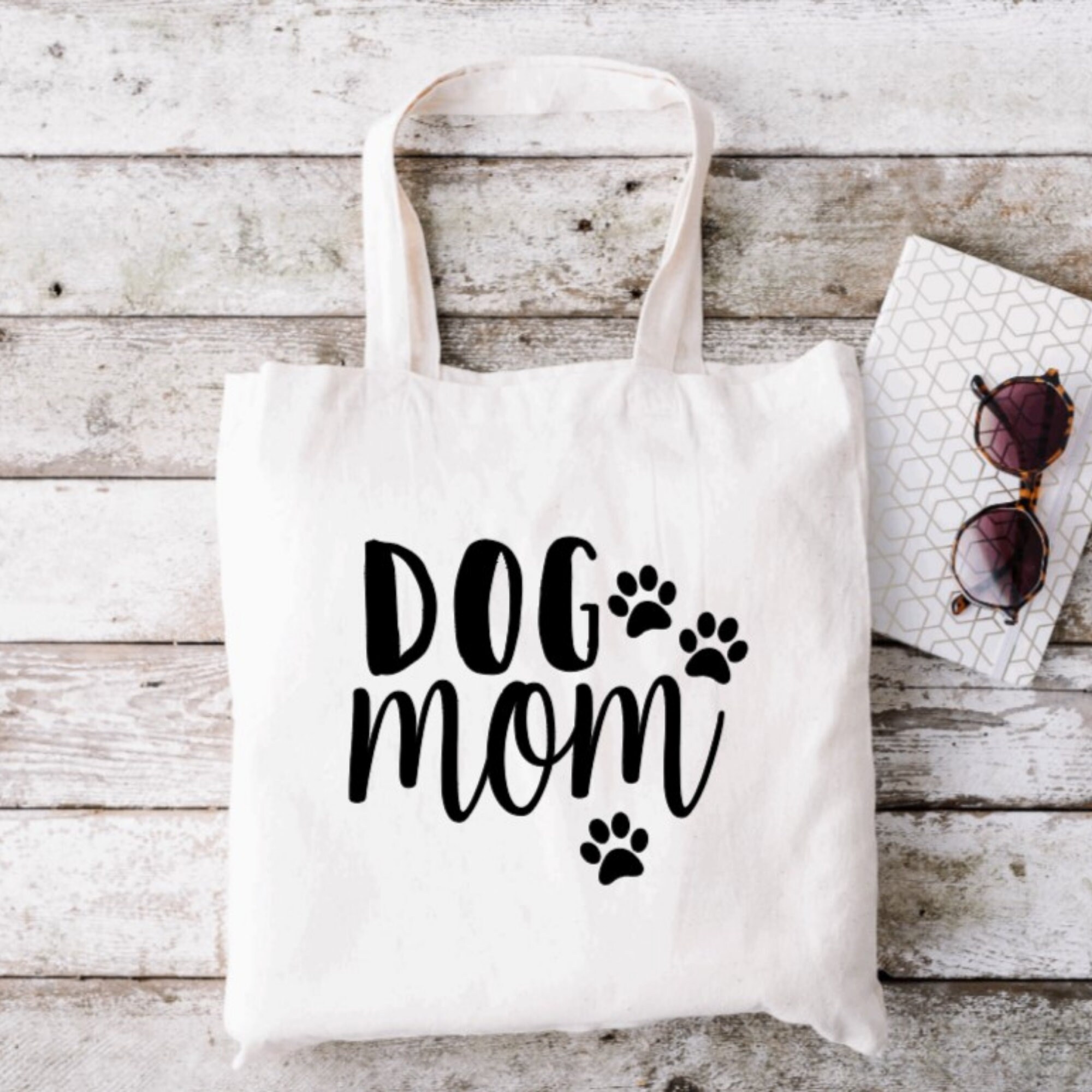 Dog Lover Bag Dog Mom Tote Bag Cotton Canvas Tote Bag Dog Etsy