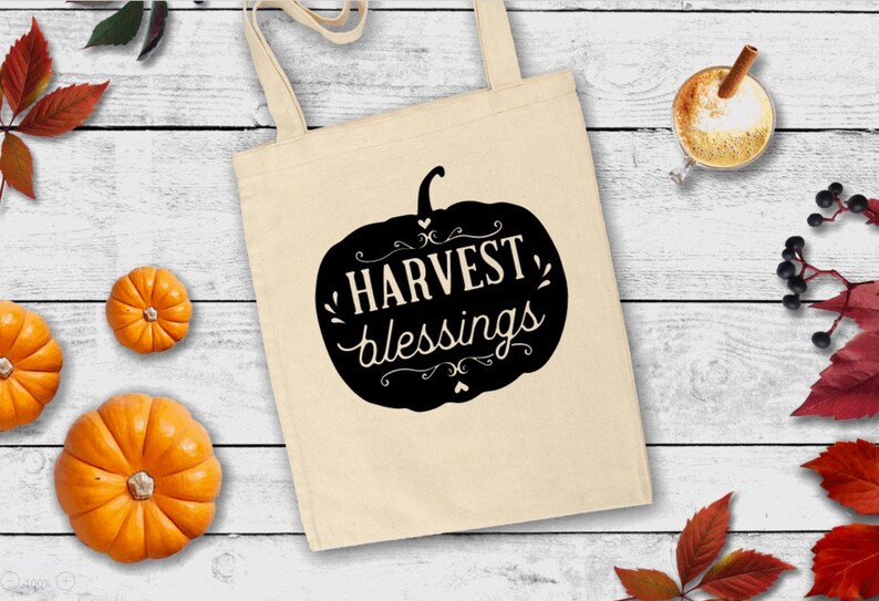 Pumpkin tote bag Kids farm market tote bag Happy harvest fall tote bag for kids Harvest tote Canvas tote bag Kids fall harvest tote bag