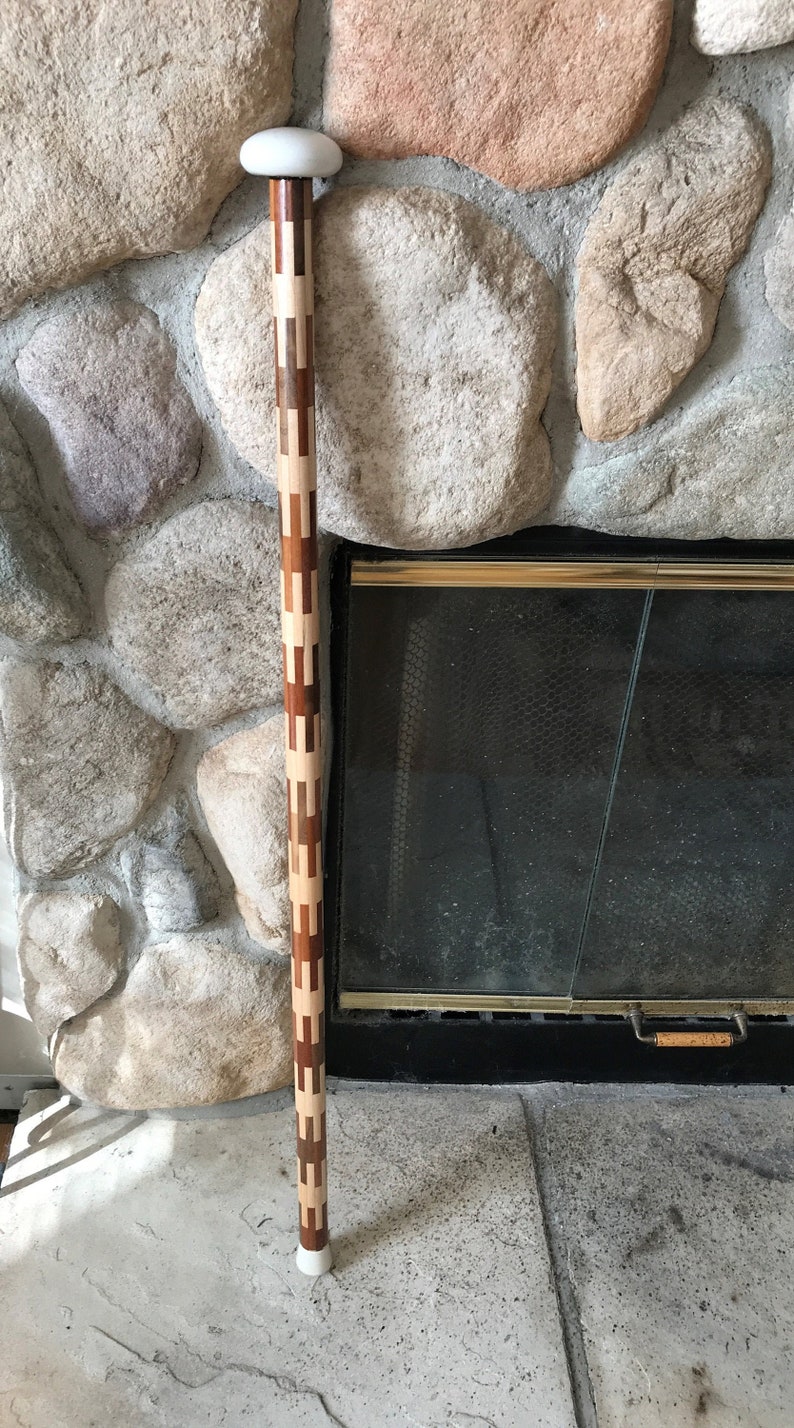 Handcrafted Wood Cane Solid Wood Cane Walking Cane Support Etsy