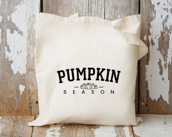 Pumpkin Season Tote, Fall Tote Bag, Pumpkin Tote Bag, Fall Shoulder Bag, Fall Gifts For Women, Canvas Tote Bag, Shopping Bag, Reusable Tote