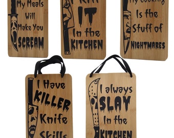 Spooky Cutting Board | Halloween Decorative | Jason | Freddy | Pennywise | Scream | Michael Myers