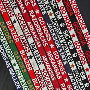 Customized Beaded Purse Strap, GameDay Strap, Crossbody Purse Strap, College purse Strap, stadium straps, college purse straps.