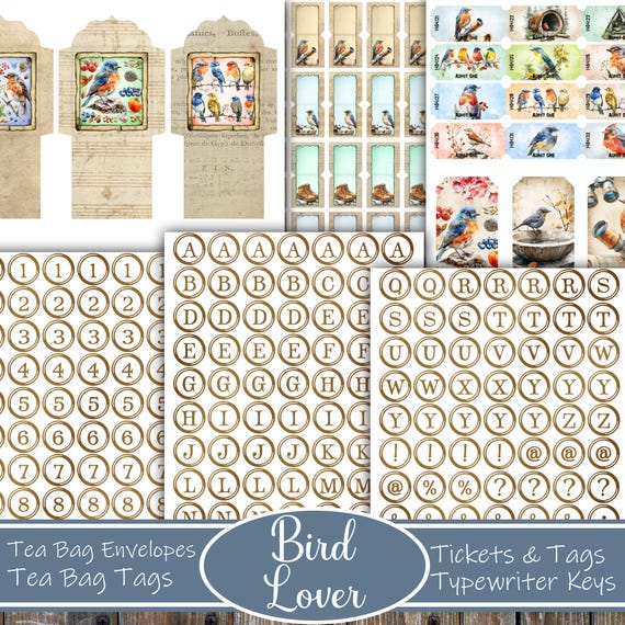 バードラバー ジャンクジャーナルキット：ヴィンテージ ネイチャー