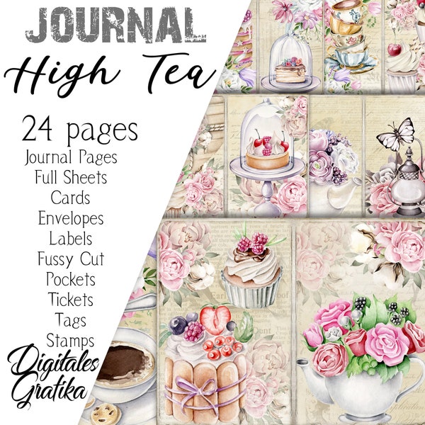 High Tea Card Etsy