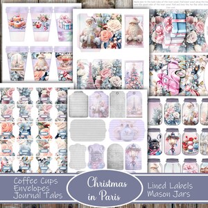 Christmas in Paris Junk Journal Kit: Holiday Ephemera (Digital Download) image 4