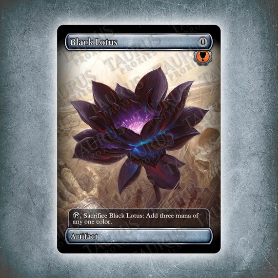 Black Lotus MTG Proxy Full Art 2 Power Nine Non FOIL Etsy